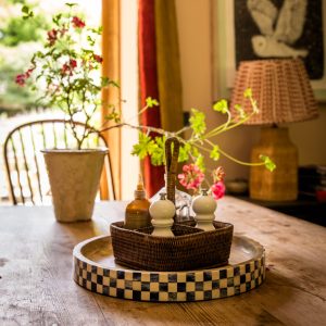 Bone Inlay Round Trays