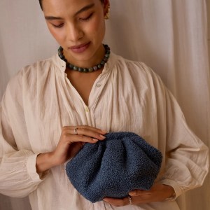 La Piccolina Clutch - Soft Denim Blue