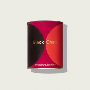 Black Cherry Organic Drinking Chocolate - Dark Chocolate Flakes