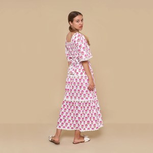 Betty Block Print Dress