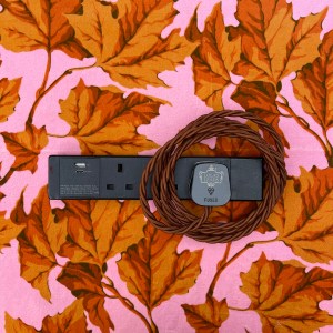 Cinnamon - Lola's Leads Fabric Extension Cable