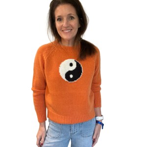 Orange Yin Yang Jumper