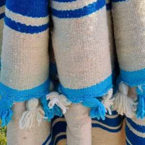 Vintage Handwoven Striped Blanket