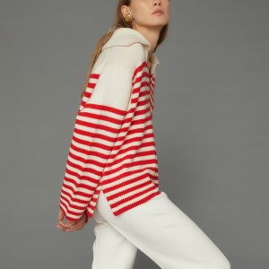 Esme Stripe Polo Sweater