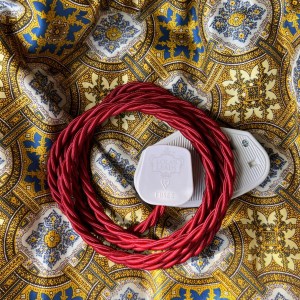 Garnet - Lola's Leads Fabric Extension Cable