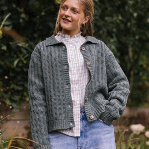 Bonnie Polo Cardigan - Peacock