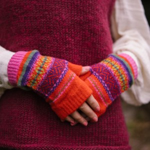 Stobo Open Mitt in Rosa