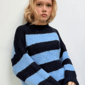 Cecilie Wool Jumper -Navy/Blue