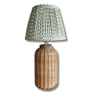 RATTAN MILK CHURN LAMP BASE