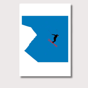 Freestyle Jump Ski Art Print