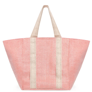 RED & GOLD ZIG ZAG BEACH BAG