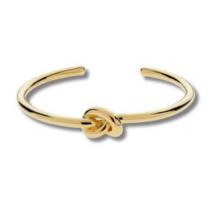 Gold Love Knot Cuff