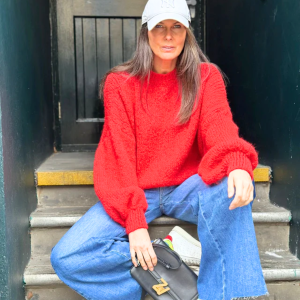 Arlo Wide Sleeve knit - Red