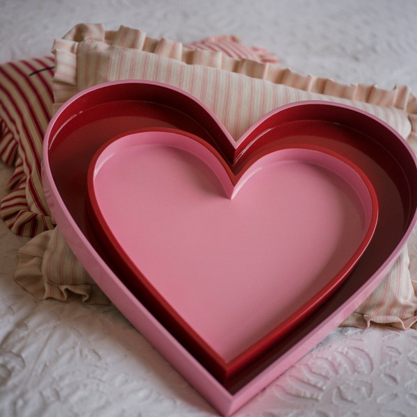 Pink Heart Tray