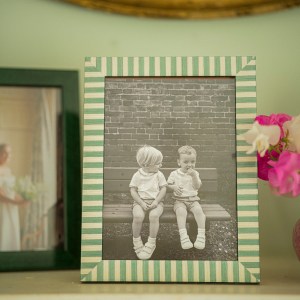 Striped Baby Blue Frame