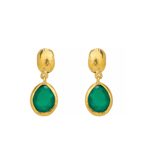 Ana Earrings Green Onyx
