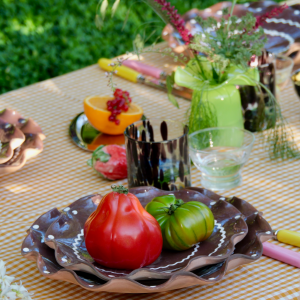 Chocolate Brown – Ripple Serving Plate (21cm)