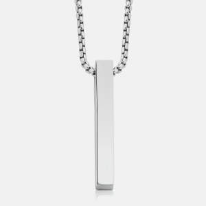 Pillar Pendant with box chain