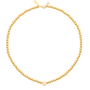 Beaded Choker with Cubic Zirconia Centre