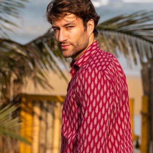 Sumatra Hand Printed Cotton Shirt