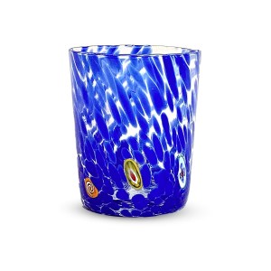 Murano Large Glass Tumbler, Blue