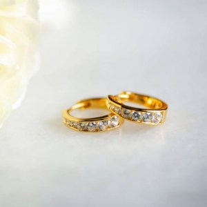 Brooklyn  Hoops in Gold