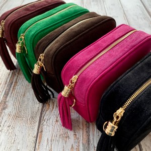 Suede Box Bags with tassel