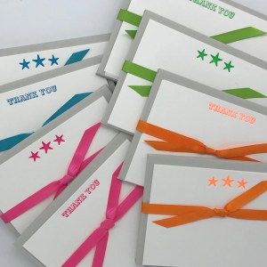 Thank you in neon ink