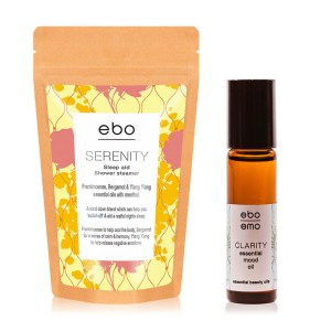 Wake up shower steamers + sleep aid rollerball duo