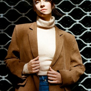 ma lin maeve linen wool blazer cinnamon