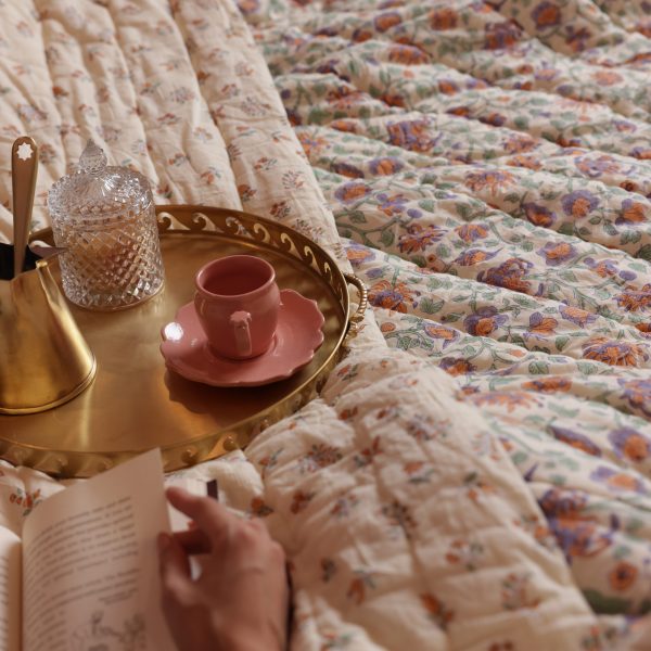 Luxury Quilted Eiderdown / Bedspread - Westington Pistachio