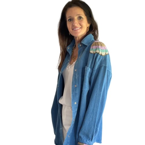 Beaded Denim Shacked