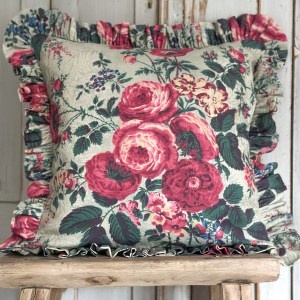 Darcey frilled square cushion