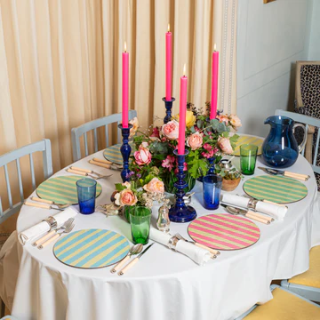 Stripped Table Mats