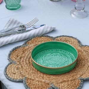 Scallop Edge Placemat - Blue