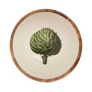 Mango Wood Artichoke Bowl Large