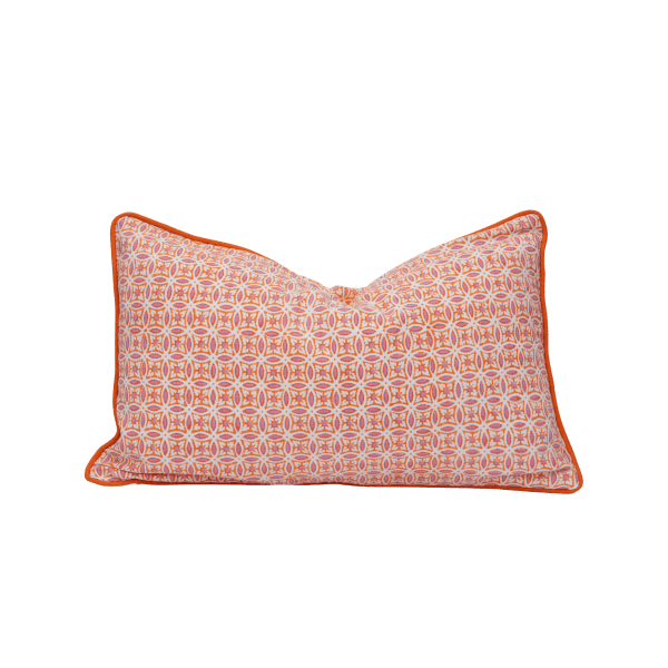 Cushion Cover Geometric Burnt Spice 30x50cm