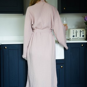 The Dusky Rose Organic Cotton Cloud Robe