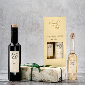 Sant'Elia Extra Virgin Olive Oil and Bianco Balsamico Gift Box