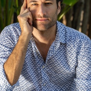 Gozo Hand Block Printed 100% Linen Shirt