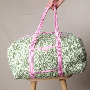 Block Print Weekend Bag Geometric