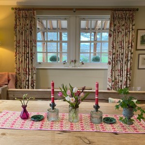 Quilted Table Runner - Pinks