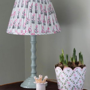 Green Johari Gathered Lampshade 30cm