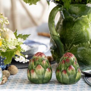 Ceramic Artichoke Salt and Pepper Set