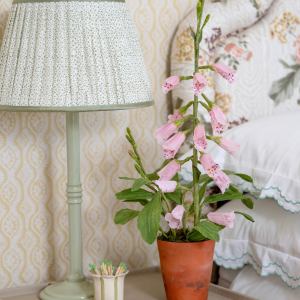 Pink Foxglove Wax Paper Flower Pot