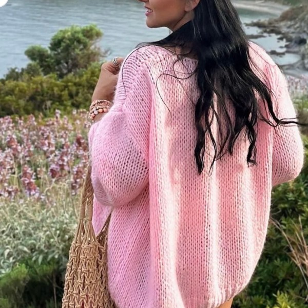 Smila Mohair Cardigan -Baby Pink
