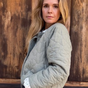 Justine sage green jacket