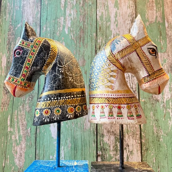 Indian Vintage Carved Horse Head