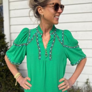 Eclipse Green Blouse