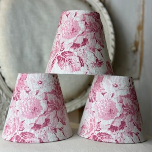 Candle shades in a wide choice of fabrics that can be made to order